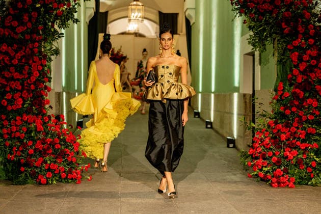 Juana Martin presents her new collection of flamenco fashion and prêt a porter Several models parade presenting the new collection of flamenco fashion and prêt a porter of the designer Juana Martin, at the Royal Academy of Fine Arts of San Fernando, on March 12, 2026, in Madrid Spain Juana Martin, Cordovan designer of gypsy origin and first Spanish woman to parade in the Haute Couture in Paris, presents today her flamenco collection Herencia The fashion show, framed in the Madrid fashion week OMODA Madrid es Moda , is her only event in Spain in 2026 and pays tribute to the flower as a timeless symbol of flamenco 12 MARCH 2026 FASHION DESIGNER COLLECTION MODEL MODEL SHOWS SHOW Madrid Madrid Spain  Copyright: xRicardoxRubiox 7361779