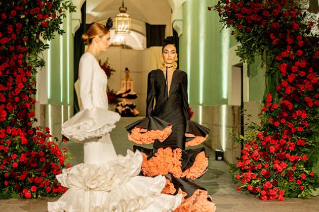 Juana Martin presents her new collection of flamenco fashion and prêt a porter Several models parade presenting the new collection of flamenco fashion and prêt a porter of the designer Juana Martin, at the Royal Academy of Fine Arts of San Fernando, on March 12, 2026, in Madrid Spain Juana Martin, Cordovan designer of gypsy origin and first Spanish woman to parade in the Haute Couture in Paris, presents today her flamenco collection Herencia The fashion show, framed in the Madrid fashion week OMODA Madrid es Moda , is her only event in Spain in 2026 and pays tribute to the flower as a timeless symbol of flamenco 12 MARCH 2026 FASHION DESIGNER COLLECTION MODEL MODEL SHOWS SHOW Madrid Madrid Spain  Copyright: xRicardoxRubiox 7361781