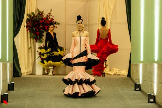 Juana Martin presents her new collection of flamenco fashion and prêt a porter Several models parade presenting the new collection of flamenco fashion and prêt a porter of the designer Juana Martin, at the Royal Academy of Fine Arts of San Fernando, on March 12, 2026, in Madrid Spain Juana Martin, Cordovan designer of gypsy origin and first Spanish woman to parade in the Haute Couture in Paris, presents today her flamenco collection Herencia The fashion show, framed in the Madrid fashion week OMODA Madrid es Moda , is her only event in Spain in 2026 and pays tribute to the flower as a timeless symbol of flamenco 12 MARCH 2026 FASHION DESIGNER COLLECTION MODEL MODEL SHOWS SHOW Madrid Madrid Spain  Copyright: xRicardoxRubiox 7361782