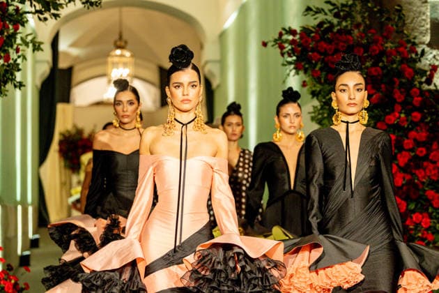 Juana Martin presents her new collection of flamenco fashion and prêt a porter Several models parade presenting the new collection of flamenco fashion and prêt a porter of the designer Juana Martin, at the Royal Academy of Fine Arts of San Fernando, on March 12, 2026, in Madrid Spain Juana Martin, Cordovan designer of gypsy origin and first Spanish woman to parade in the Haute Couture in Paris, presents today her flamenco collection Herencia The fashion show, framed in the Madrid fashion week OMODA Madrid es Moda , is her only event in Spain in 2026 and pays tribute to the flower as a timeless symbol of flamenco 12 MARCH 2026 FASHION DESIGNER COLLECTION MODEL MODEL SHOWS SHOW Madrid Madrid Spain  Copyright: xRicardoxRubiox 7361785