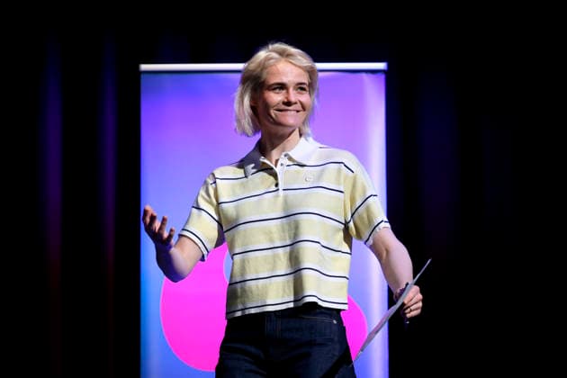 Comedian Hazel Brugger at the event Hazel Thomas Hörerlebnis live as part of Lit Cologne 2026 at the Theater am Tanzbrunnen Cologne, 12 03 2026 NRW Germany Copyright: xChristophxHardtx