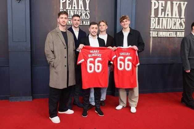Premiere Peaky Blinders Ð The Immortal Man Carl Klaus, Andrej Ilic, Josip Juranovic, Andreas Schäfer, Aljioscha Kemlein Premiere Peaky Blinders Ð The Immortal Man at Kino International Berlin Date 12 03 2026 Copyright: xEventpress Kratschx
