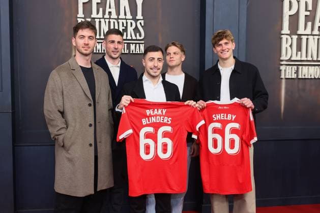 Premiere Peaky Blinders Ð The Immortal Man Carl Klaus, Andrej Ilic, Josip Juranovic, Andreas Schäfer, Aljioscha Kemlein Premiere Peaky Blinders Ð The Immortal Man at Kino International Berlin Date 12 03 2026 Copyright: xEventpress Kratschx