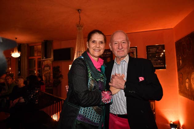 Corinna Binzer and Sepp Schauer Premiere Der Abschiedsbrief Comedy at the Hotel Bayerischer Hof Theater Munich 12 March 2026