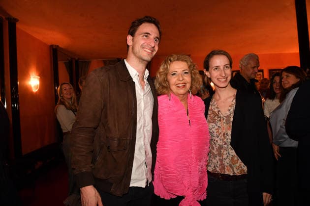 Michaela May with daughter Lilian and son-in-law Will Premiere Der Abschiedsbrief comedy at the Hotel Bayerischer Hof Theater Munich 12 March 2026