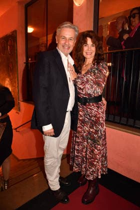 Timothy Beach with wife Nicola Tiggeler Premiere Der Abschiedsbrief Comedy at the Hotel Bayerischer Hof Theater Munich 12 March 2026
