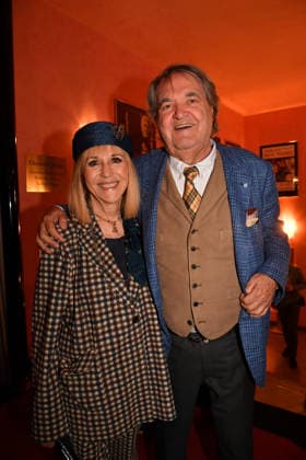 Patricia Riekel and Helmut Markwort Premiere The Farewell Letter Comedy at the Hotel Bayerischer Hof Theater Munich 12 March 2026