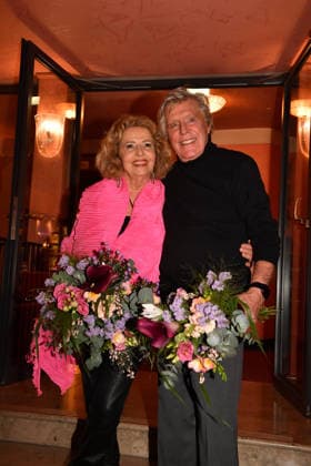 Michaela May and Sigmar Sollbach Premiere The Farewell Letter Comedy at the Hotel Bayerischer Hof Theater Munich 12 March 2026