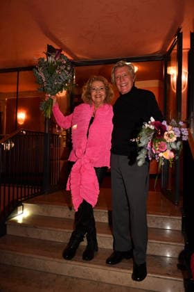 Michaela May and Sigmar Sollbach Premiere The Farewell Letter Comedy at the Hotel Bayerischer Hof Theater Munich 12 March 2026