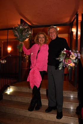 Michaela May and Sigmar Sollbach Premiere The Farewell Letter Comedy at the Hotel Bayerischer Hof Theater Munich 12 March 2026