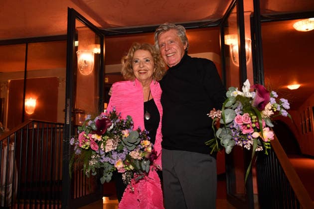 Michaela May and Sigmar Sollbach Premiere The Farewell Letter Comedy at the Hotel Bayerischer Hof Theater Munich 12 March 2026