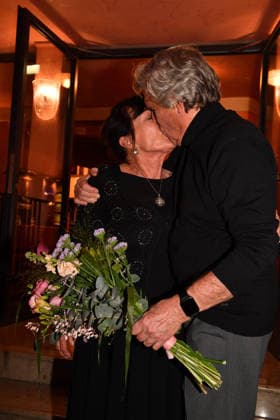 Sigmar Sollbach with wife Claudia Premiere The Farewell Letter Comedy at the Hotel Bayerischer Hof Theater Munich 12 March 2026