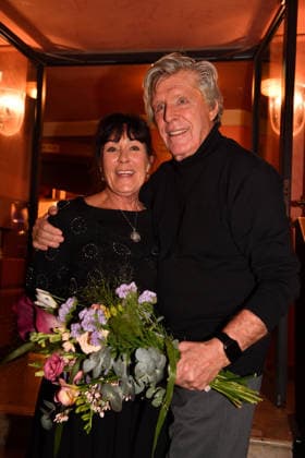 Sigmar Sollbach with wife Claudia Premiere The Farewell Letter Comedy at the Hotel Bayerischer Hof Theater Munich 12 March 2026