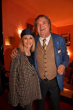 Patricia Riekel and Helmut Markwort Premiere The Farewell Letter Comedy at the Hotel Bayerischer Hof Theater Munich 12 March 2026