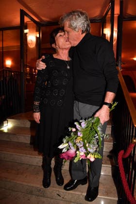 Sigmar Sollbach with wife Claudia Premiere The Farewell Letter Comedy at the Hotel Bayerischer Hof Theater Munich 12 March 2026