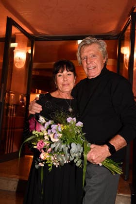 Sigmar Sollbach with wife Claudia Premiere The Farewell Letter Comedy at the Hotel Bayerischer Hof Theater Munich 12 March 2026