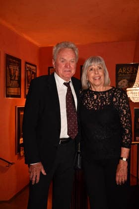 Sepp Maier with wife Monika Roth Premiere Der Abschiedsbrief comedy at the Hotel Bayerischer Hof Theater Munich 12 March 2026