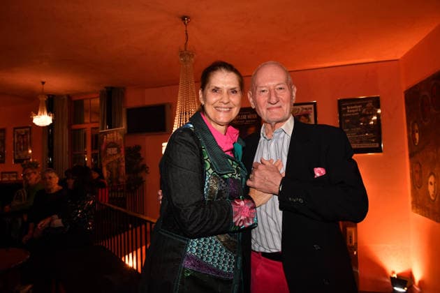 Corinna Binzer and Sepp Schauer Premiere Der Abschiedsbrief Comedy at the Hotel Bayerischer Hof Theater Munich 12 March 2026
