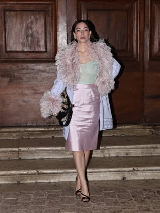 Rome, Palazzo Barberini, Valentino fashion show - arrivals. Pictured: Matilda De Angelis  Copyright: xMarcoxProvvisionatox xipa-agency.netx xLandi Provvisionatox IPA_Agency_IPA72788044