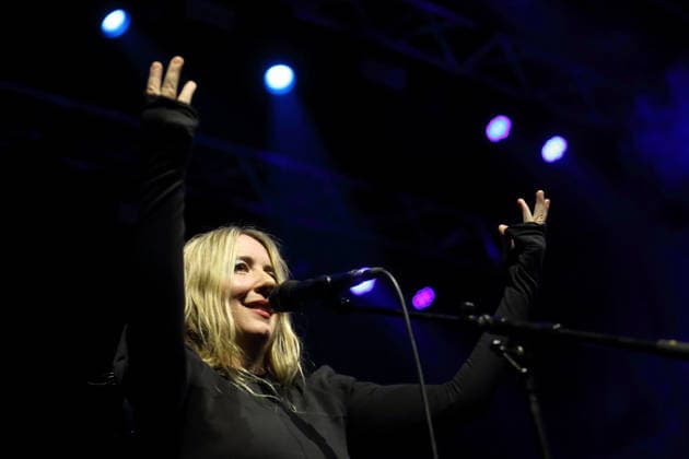 Katie Stelmanis aka Austra at a concert in the Kesselhaus in Berlin, March 12, 2026 Austra concert Berlin