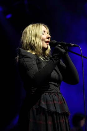 Katie Stelmanis aka Austra at a concert in the Kesselhaus in Berlin, March 12, 2026 Austra concert Berlin