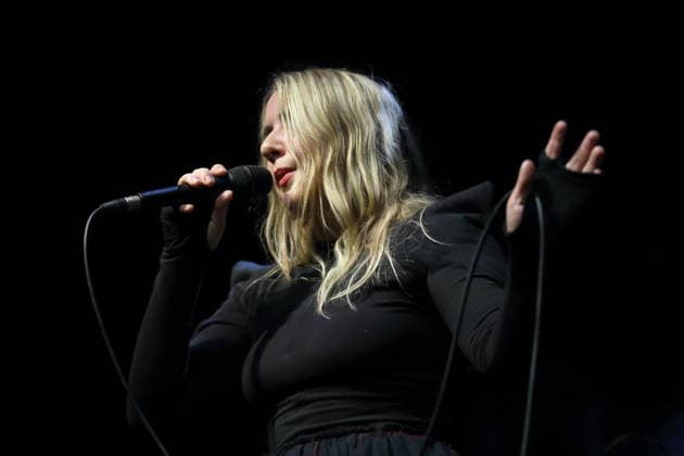 Katie Stelmanis aka Austra at a concert in the Kesselhaus in Berlin, March 12, 2026 Austra concert Berlin