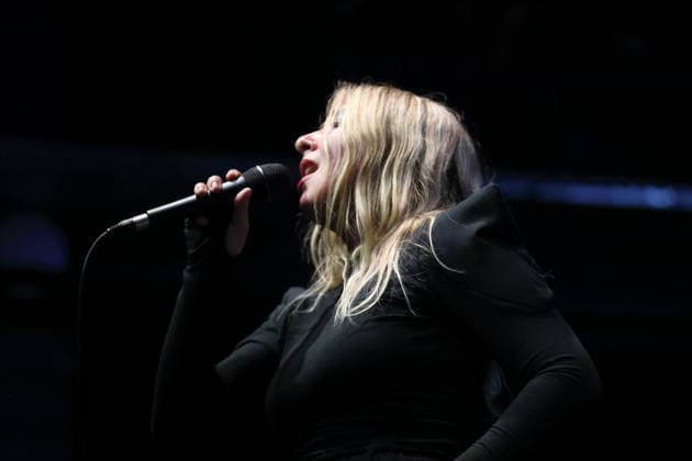 Katie Stelmanis aka Austra at a concert in the Kesselhaus in Berlin, March 12, 2026 Austra concert Berlin
