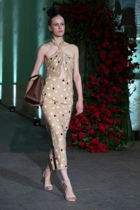 Juana Martín - MadridEsModa Fashion Week Madrid - 12 Mar 2026 A model walks the runway wearing a design by Juana Martín during the MadridEsModa Fashion Week de Madrid at the Academia San Fernando. Madrid Spain Copyright: xAtilanoxGarciax xSOPAxImagesx photos08217