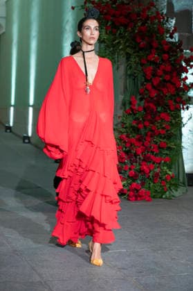 Juana Martín - MadridEsModa Fashion Week Madrid - 12 Mar 2026 A model walks the runway wearing a design by Juana Martín during the MadridEsModa Fashion Week de Madrid at the Academia San Fernando. Madrid Spain Copyright: xAtilanoxGarciax xSOPAxImagesx photos08222