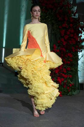 Juana Martín - MadridEsModa Fashion Week Madrid - 12 Mar 2026 A model walks the runway wearing a design by Juana Martín during the MadridEsModa Fashion Week de Madrid at the Academia San Fernando. Madrid Spain Copyright: xAtilanoxGarciax xSOPAxImagesx photos08245