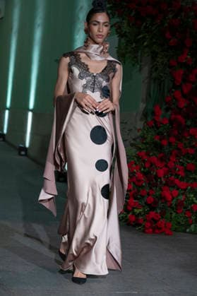 Juana Martín - MadridEsModa Fashion Week Madrid - 12 Mar 2026 A model walks the runway wearing a design by Juana Martín during the MadridEsModa Fashion Week de Madrid at the Academia San Fernando. Madrid Spain Copyright: xAtilanoxGarciax xSOPAxImagesx photos08251