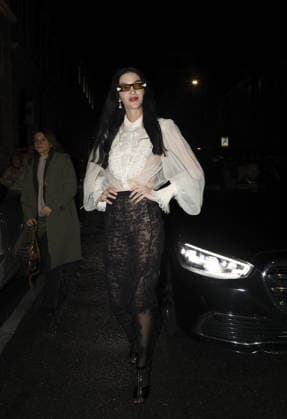 Rome, numerous guests crowded the party organized by Maison Valentino on the occasion of the Roman fashion show at the evocative Palazzo Ludovisi. In the photo: Maria Carla Boscono  Copyright: xG.D ANGELOx xipa-agency.netx xx IPA_Agency_IPA72793391