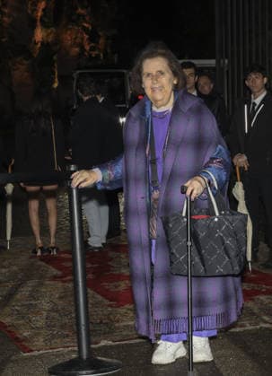 Rome, numerous guests crowded the party organized by Maison Valentino on the occasion of the Roman fashion show at the evocative Palazzo Ludovisi. In the photo: Suzy Menkes  Copyright: xG.D ANGELOx xipa-agency.netx xx IPA_Agency_IPA72793411