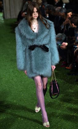 Valentino Runway - Rome A model walks the runway at Italian fashion house Valentino Show ‘Interferenze’ Fall Winter 2026 collection at Palazzo Barberini in Rome, Italy on March 12, 2026, two months after the death of founder Valentino Garavani. Italian fashion house Valentino returned to its roots with an evocative catwalk show held in the galleries of the Palazzo Barberini, a Baroque palace now home to masterpieces of the greatest artists of the Renaissance. Photo by Eric Vandeville ABACAPRESS.COM Rome Italy  Copyright: xVandevillexEric ABACAx