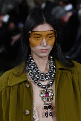 Valentino Runway - Rome A model walks the runway at Italian fashion house Valentino Show ‘Interferenze’ Fall Winter 2026 collection at Palazzo Barberini in Rome, Italy on March 12, 2026, two months after the death of founder Valentino Garavani. Italian fashion house Valentino returned to its roots with an evocative catwalk show held in the galleries of the Palazzo Barberini, a Baroque palace now home to masterpieces of the greatest artists of the Renaissance. Photo by Eric Vandeville ABACAPRESS.COM Rome Italy  Copyright: xVandevillexEric ABACAx