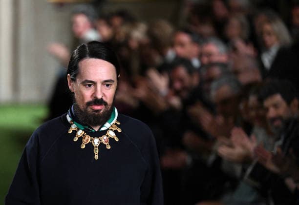 Valentino Runway - Rome Valentino s Creative Designer Alessandro Michele greets the audience at the end of Italian fashion house Valentino Show ‘Interferenze’ Fall Winter 2026 collection at Palazzo Barberini in Rome, Italy on March 12, 2026, two months after the death of founder Valentino Garavani. Italian fashion house Valentino returned to its roots with an evocative catwalk show held in the galleries of the Palazzo Barberini, a Baroque palace now home to masterpieces of the greatest artists of the Renaissance. Photo by Eric Vandeville ABACAPRESS.COM Rome Italy  Copyright: xVandevillexEric ABACAx