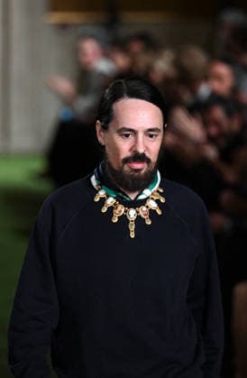 Valentino Runway - Rome Valentino s Creative Designer Alessandro Michele greets the audience at the end of Italian fashion house Valentino Show ‘Interferenze’ Fall Winter 2026 collection at Palazzo Barberini in Rome, Italy on March 12, 2026, two months after the death of founder Valentino Garavani. Italian fashion house Valentino returned to its roots with an evocative catwalk show held in the galleries of the Palazzo Barberini, a Baroque palace now home to masterpieces of the greatest artists of the Renaissance. Photo by Eric Vandeville ABACAPRESS.COM Rome Italy  Copyright: xVandevillexEric ABACAx