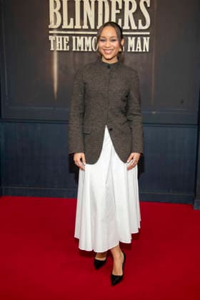 abb Jenny Augusta as a guest on the red carpet at the Netflix movie premiere of PEAKY BLINDERS THE IMMORTAL MAN at Kino International Berlin on Thursday 12 03 2026 in Berlin Berlin Germany