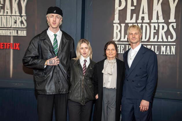 abb Niklas van Lipzig, Kirsten Uterwedde, Wiebke Frost and David Martin as guests on the red carpet at the Netflix movie premiere of PEAKY BLINDERS THE IMMORTAL MAN at Kino International Berlin ,Berlin 12 03 2026 Berlin Germany