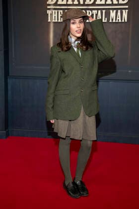 abb Maria Gabriela Santos as a guest on the red carpet at the Netflix movie premiere of PEAKY BLINDERS THE IMMORTAL MAN at Kino International Berlin on Thursday 12 03 2026 in Berlin Berlin Germany
