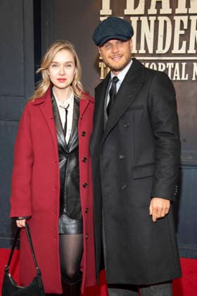 abb Anna Herrmann Rurik Gislason as guest on the red carpet at the Netflix movie premiere of PEAKY BLINDERS THE IMMORTAL MAN at Kino International Berlin on Thursday 12 03 2026 in Berlin Berlin Germany