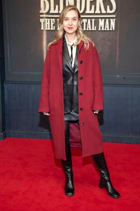 abb Anna Herrmann Rurik Gislason as guest on the red carpet at the Netflix movie premiere of PEAKY BLINDERS THE IMMORTAL MAN at Kino International Berlin on Thursday 12 03 2026 in Berlin Berlin Germany