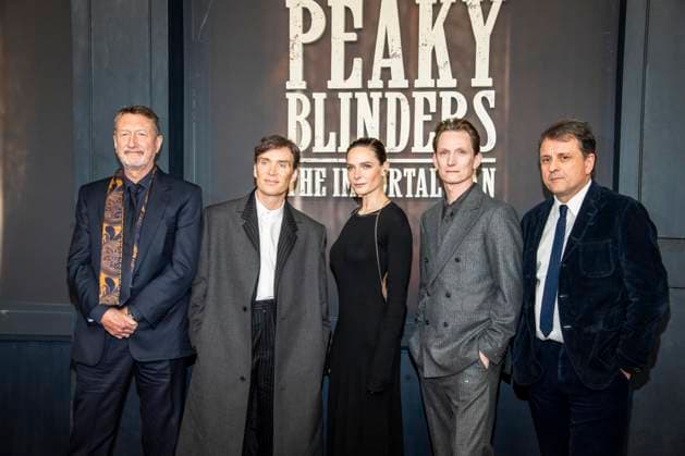 abb Steven Knight, Cillian Murphy, Rebecca Ferguson, Tom Harper und Guy Heeley zu Gast auf dem roten Teppich bei der Netflix Film Premiere von PEAKY BLINDERS THE IMMORTAL MAN im Kino International Berlin am Donnerstag 12.03.2026 in Berlin Berlin Deutschland *** abb Steven Knight, Cillian Murphy, Rebecca Ferguson, Tom Harper and Guy Heeley as guests on the red carpet at the Netflix movie premiere of PEAKY BLINDERS THE IMMORTAL MAN at Kino International Berlin on Thursday 12 03 2026 in Berlin Berlin Germany