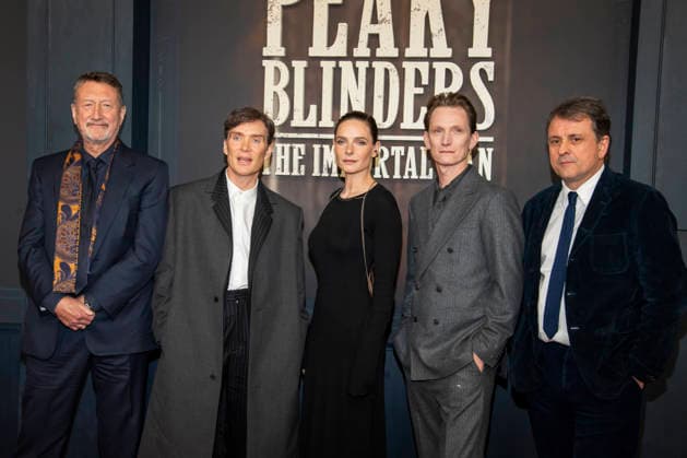 abb Steven Knight, Cillian Murphy, Rebecca Ferguson, Tom Harper and Guy Heeley as guests on the red carpet at the Netflix movie premiere of PEAKY BLINDERS THE IMMORTAL MAN at Kino International Berlin on Thursday 12 03 2026 in Berlin Berlin Germany