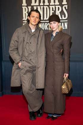 abb Fabian Reese and Johanna Gruenewald Hertha BSC soccer players as guests on the red carpet at the Netflix movie premiere of PEAKY BLINDERS THE IMMORTAL MAN at Kino International Berlin ,Berlin 12 03 2026 Berlin Germany
