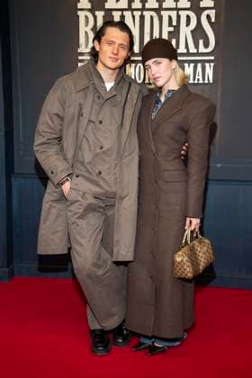abb Fabian Reese and Johanna Gruenewald Hertha BSC soccer players as guests on the red carpet at the Netflix movie premiere of PEAKY BLINDERS THE IMMORTAL MAN at Kino International Berlin ,Berlin 12 03 2026 Berlin Germany
