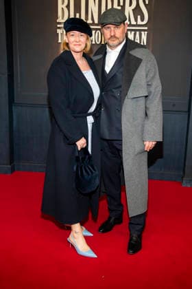 abb Steffen Baumgart with wife Katja Baumgart coach footballer Union Berlin on the red carpet at the Netflix movie premiere of PEAKY BLINDERS THE IMMORTAL MAN at Kino International Berlin ,Berlin den 12 03 2026 Berlin Germany