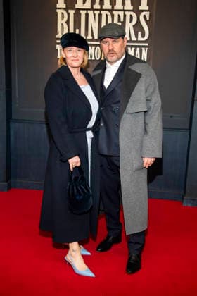 abb Steffen Baumgart with wife Katja Baumgart coach footballer Union Berlin on the red carpet at the Netflix movie premiere of PEAKY BLINDERS THE IMMORTAL MAN at Kino International Berlin ,Berlin den 12 03 2026 Berlin Germany