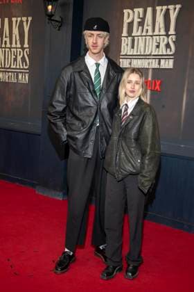 abb Niklas van Lipzig and Kirsten Uterwedde as guests on the red carpet at the Netflix movie premiere of PEAKY BLINDERS THE IMMORTAL MAN at Kino International Berlin ,Berlin den 12 03 2026 Berlin Germany