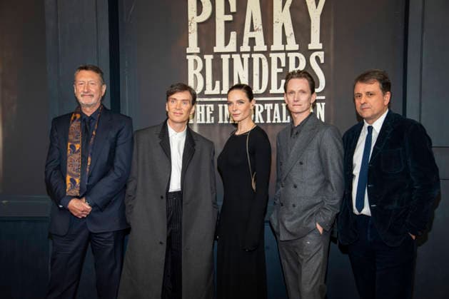 abb Steven Knight, Cillian Murphy, Rebecca Ferguson, Tom Harper and Guy Heeley as guests on the red carpet at the Netflix movie premiere of PEAKY BLINDERS THE IMMORTAL MAN at Kino International Berlin on Thursday 12 03 2026 in Berlin Berlin Germany